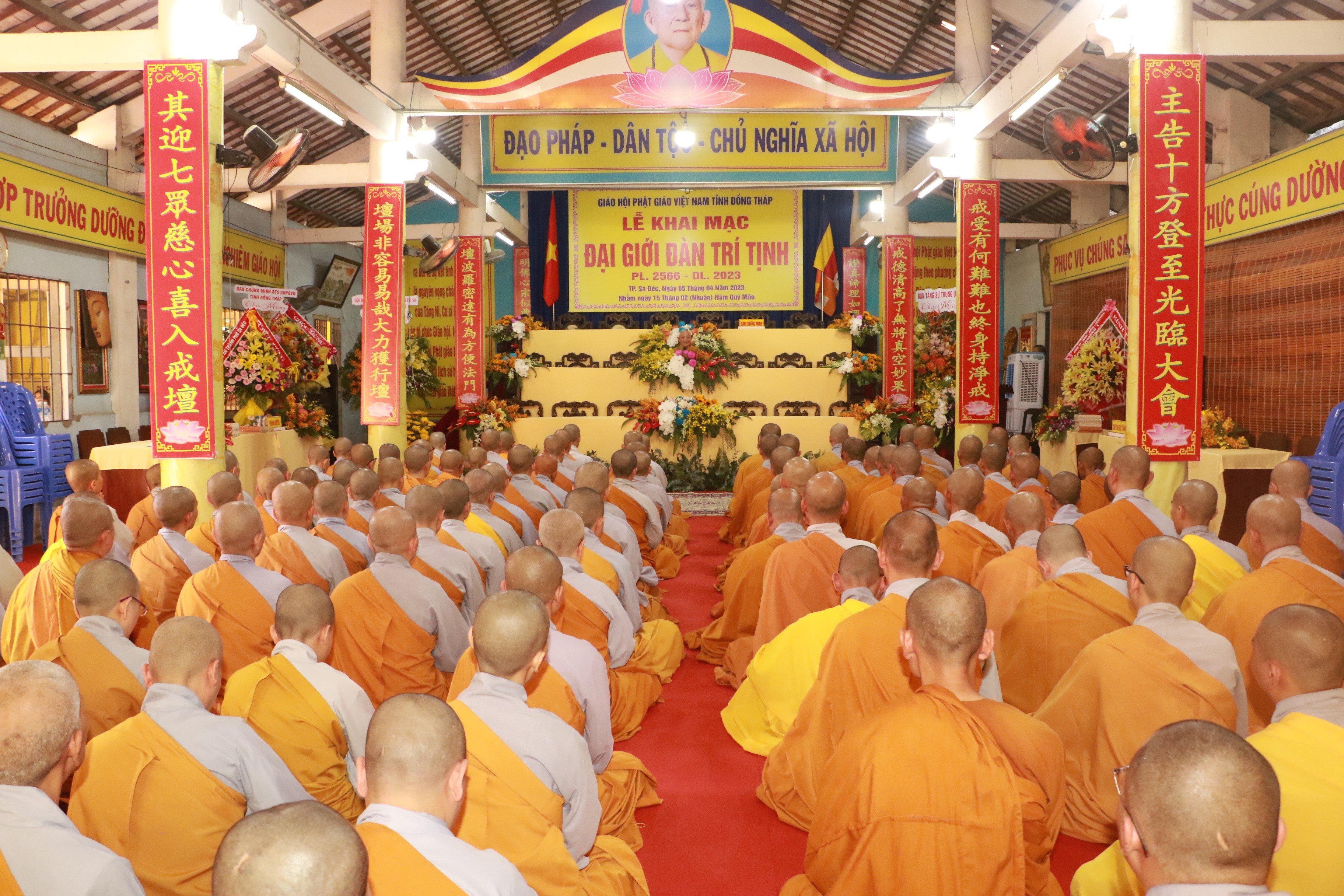 Đồng Tháp: Khai đạo cho 187 giới tử tại Đại Giới đàn Trí Tịnh