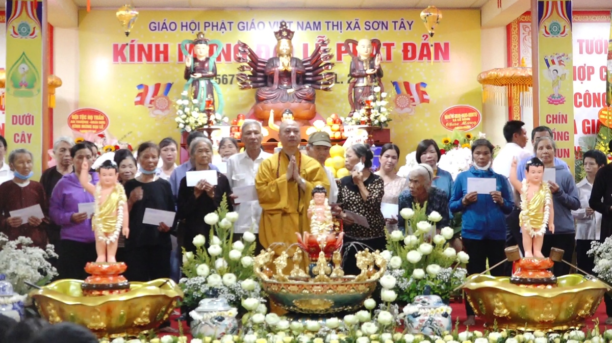 Hà Nội: Đại lễ Phật đản PL.2567 của BTS Phật giáo thị xã Sơn Tây thành tựu viên mãn