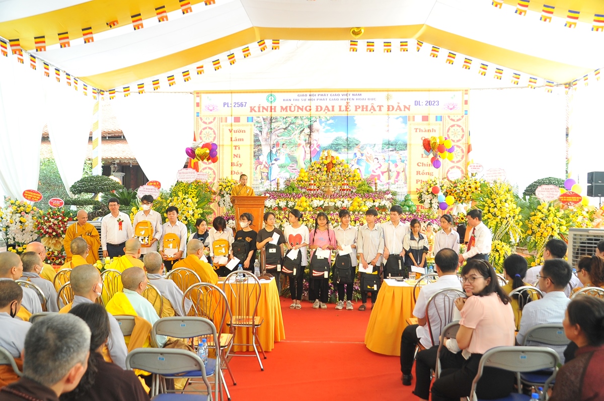 Hà Nội: BTS PG huyện Hoài Đức đón chào Đại lễ Phật đản PL.2567 tại chùa Lại Yên (chùa Nhạ Phúc)