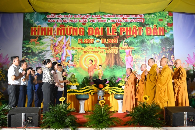 Hải Phòng: Ban Trị sự GHPGVN huyện An Dương tổ chức Đại lễ Phật đản PL.2567