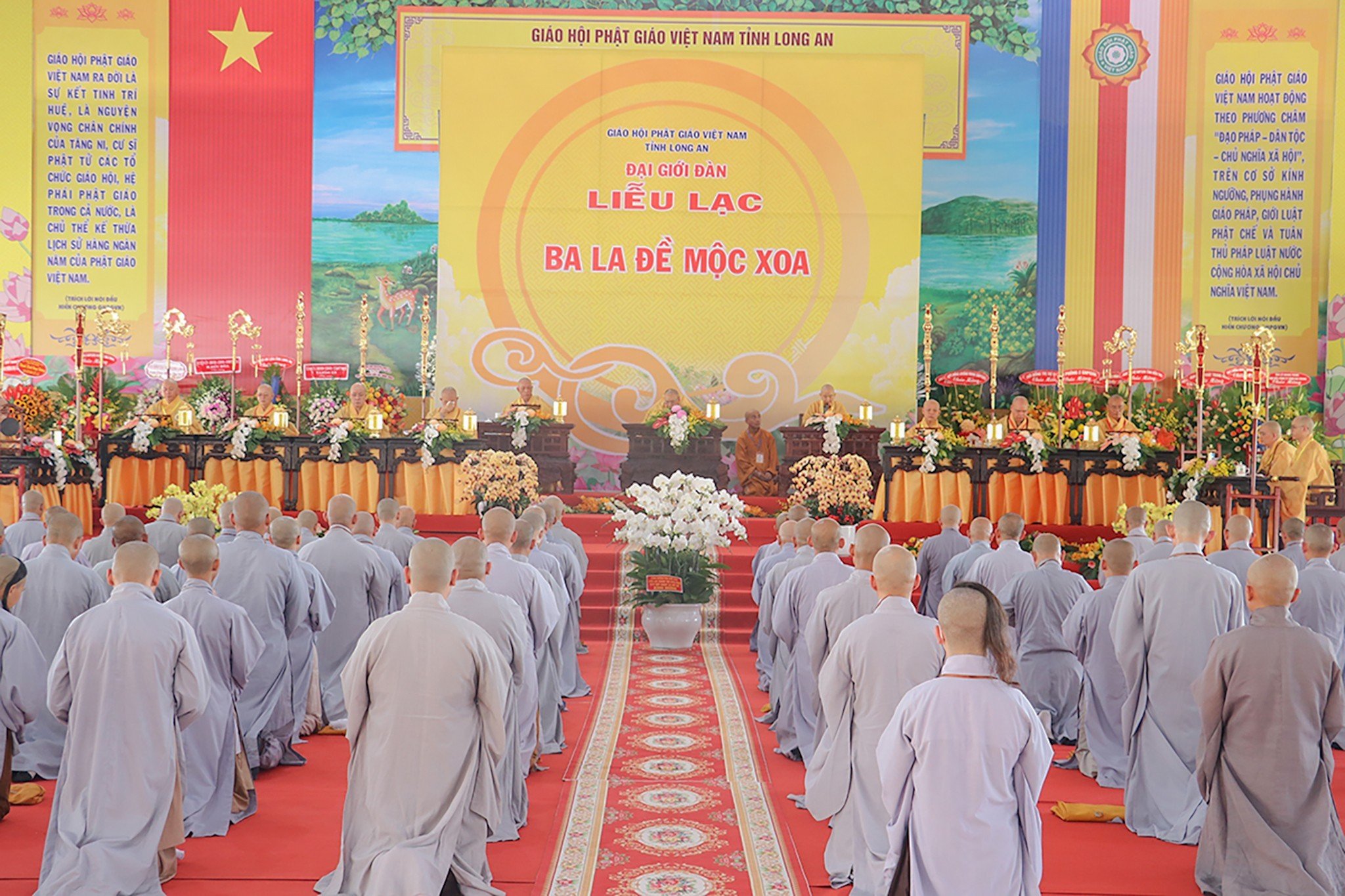 Long An: Đại Giới đàn Liễu Lạc chính thức đăng đàn truyền giới Sa di
