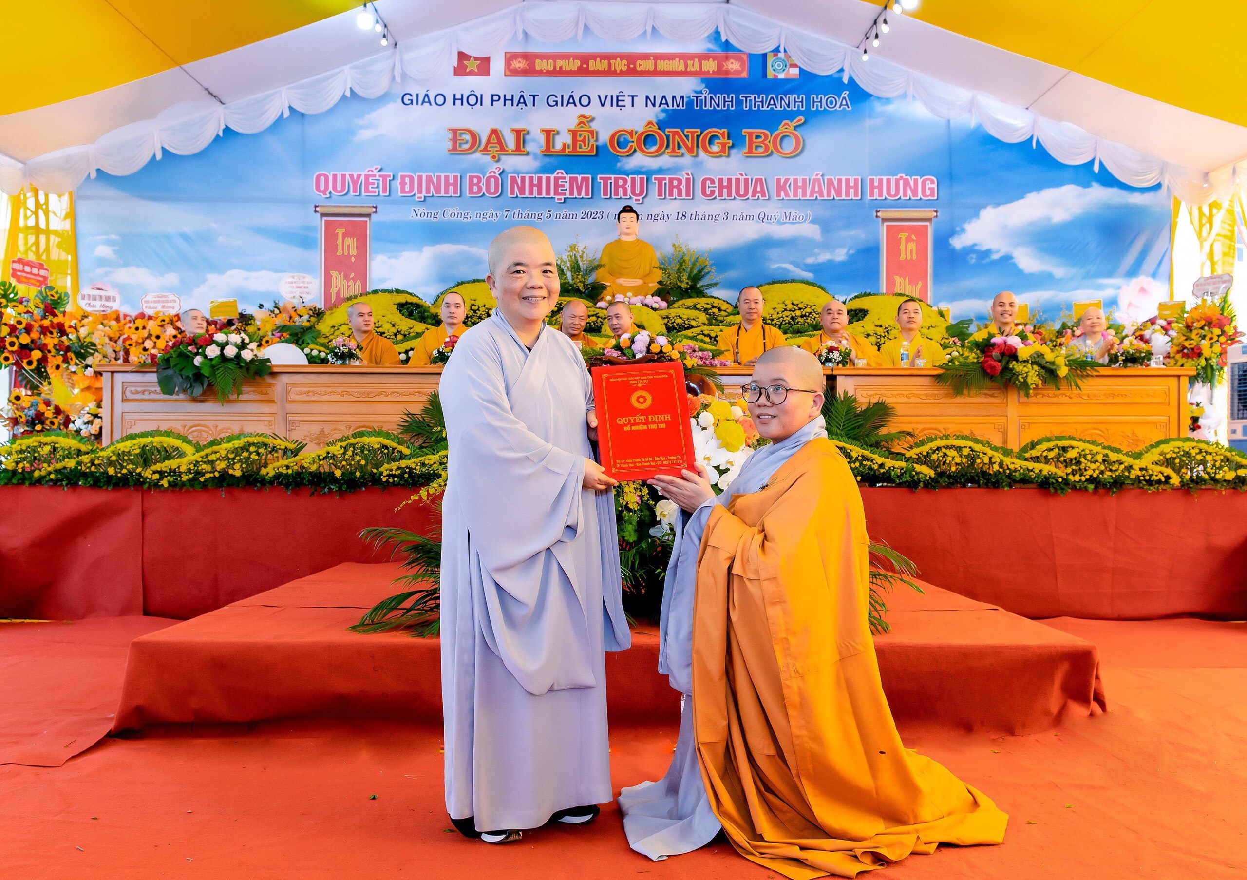 Thanh Hóa: Trang nghiêm lễ bổ nhiệm trụ trì chùa Khánh Hưng
