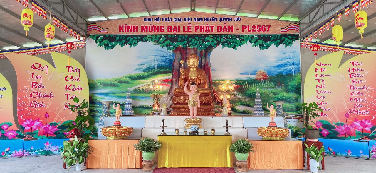 Nghệ An: Ban Trị sự GHPGVN huyện Quỳnh Lưu công tác chuẩn bị Đại lễ Phật đản PL.2567