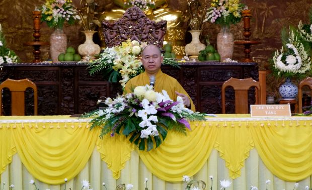 TP.HCM: TT. Thích Đức Thiện thăm và thuyết giảng tại khóa Bồi dưỡng trụ trì 2023 ngày thứ năm