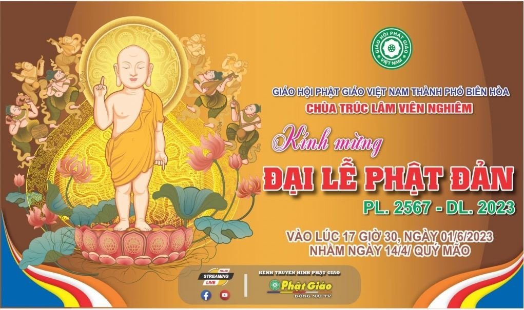🔴Trực tiếp: Trang nghiêm Kính mừng Đại lễ Phật đản PL. 2567 tại chùa Viên Nghiêm - TP. Biên Hòa, Đồng Nai