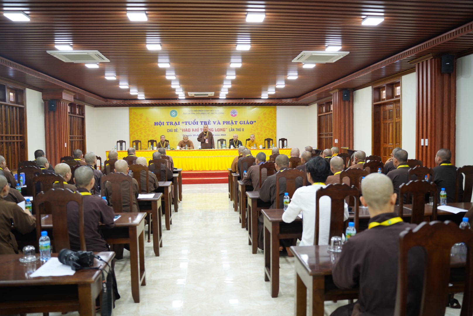 Hà Nội: Ban Tổ chức gặp mặt, phổ biến một số nội dung quan trọng đến chư Tôn đức Trưởng - Phó đoàn các tỉnh tham dự Hội trại