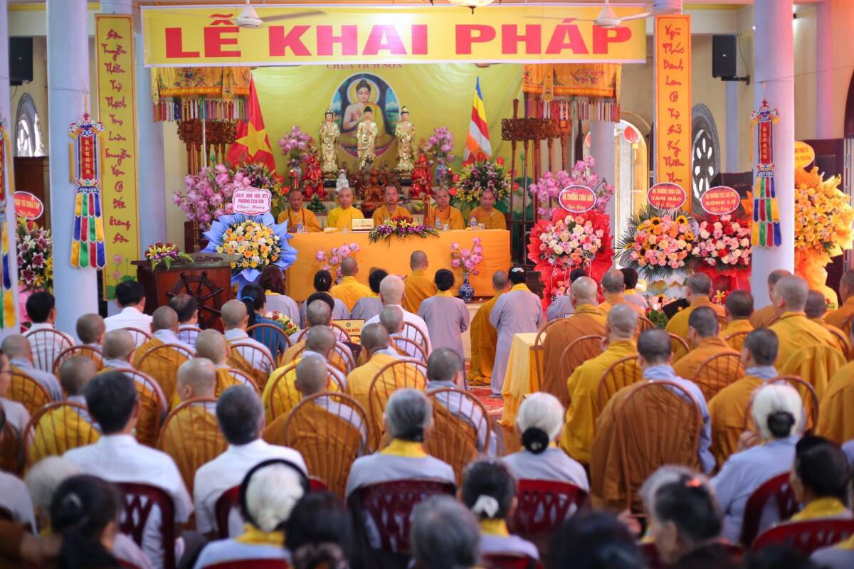 Vĩnh Phúc: Trang nghiêm khai pháp khóa An cư kiết hạ PL.2567 tại hạ trường chùa Tích Sơn