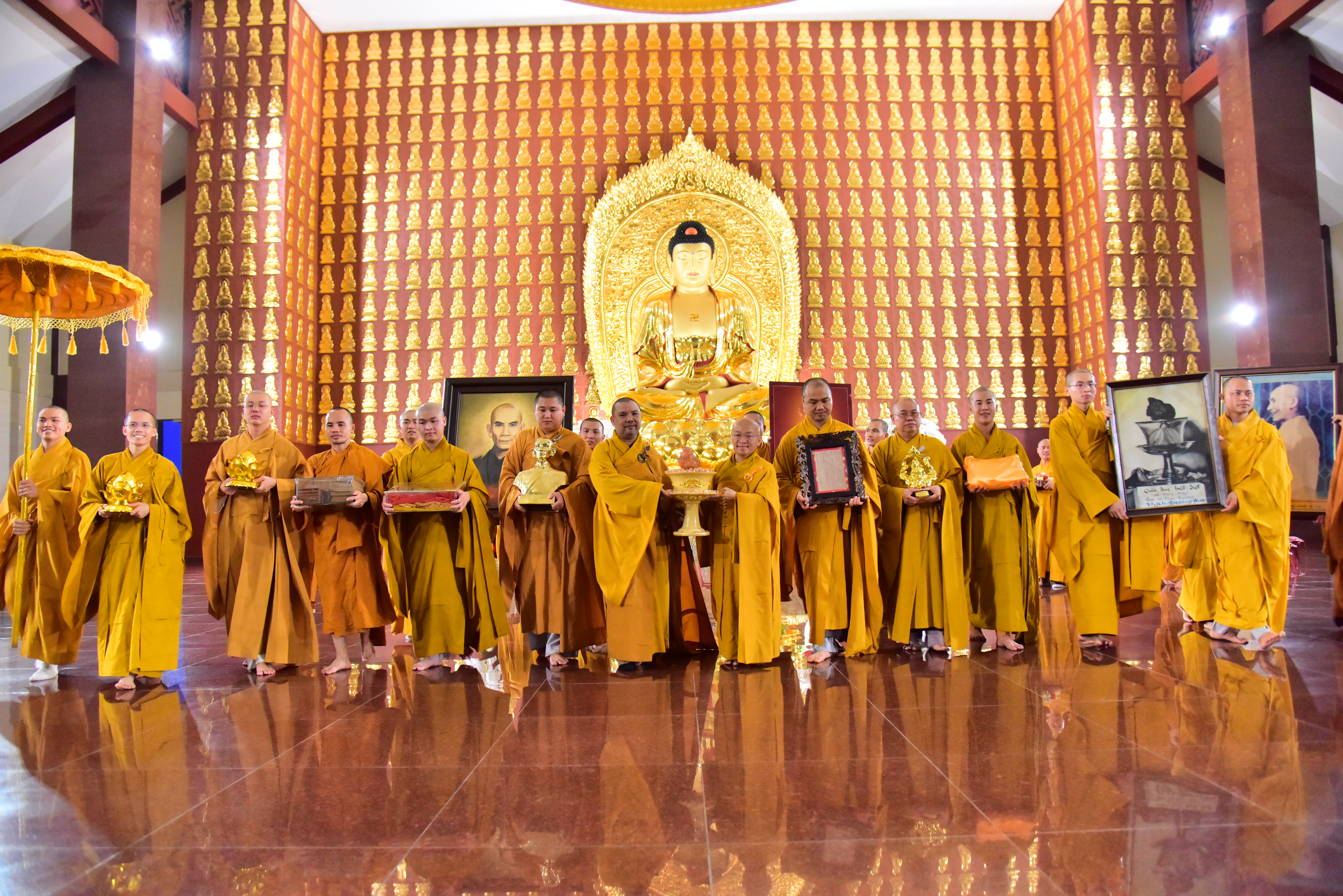 Cung thỉnh các di vật của Bồ tát Thích Quảng Đức tôn trí tại chùa Quán Thế Âm về Học viện Phật giáo Việt Nam TP.HCM