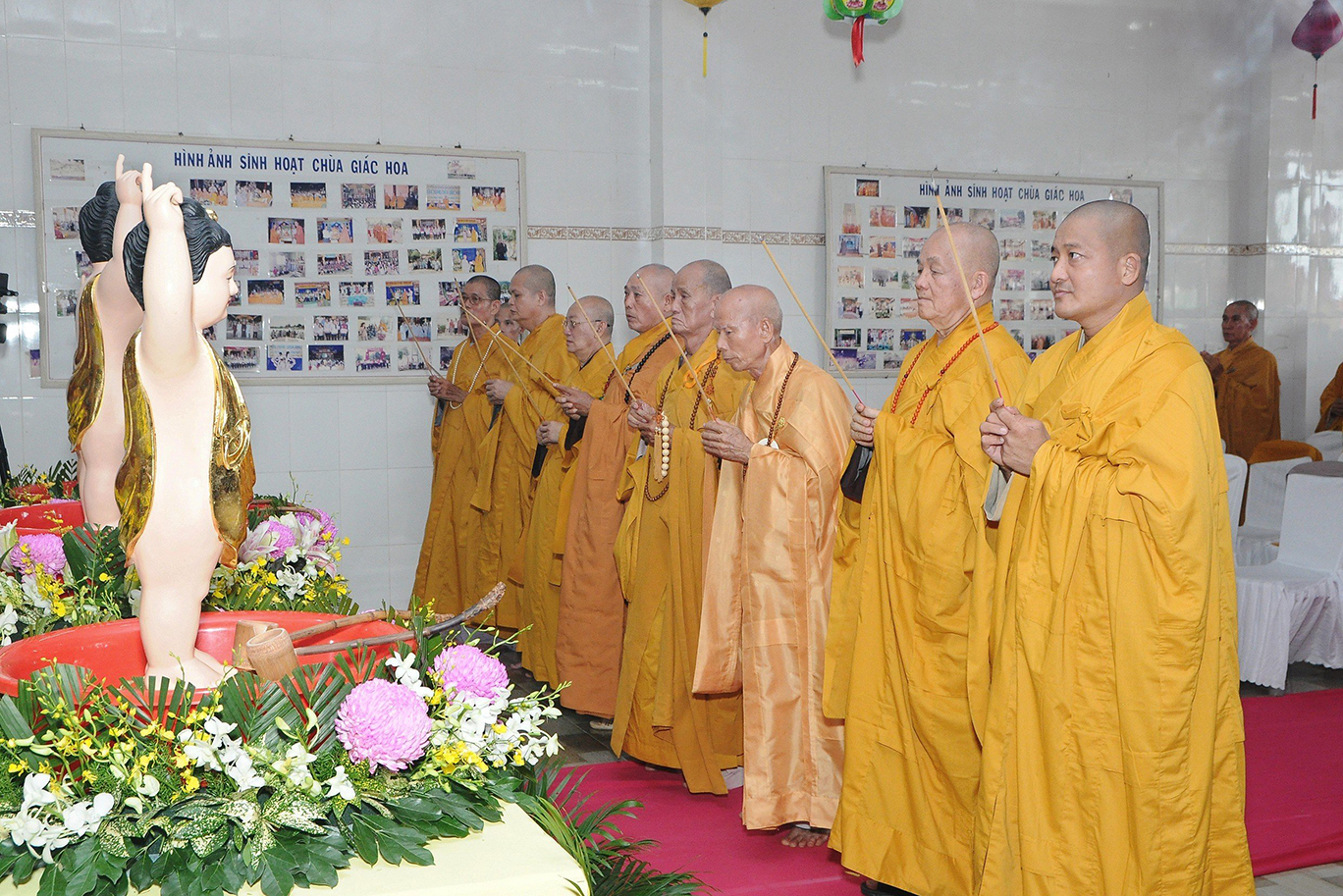 Long An: Chùa Giác Hoa tổ chức Đại lễ Phật đản và tưởng niệm 60 năm Bồ tát Thích Quảng Đức vị pháp thiêu thân