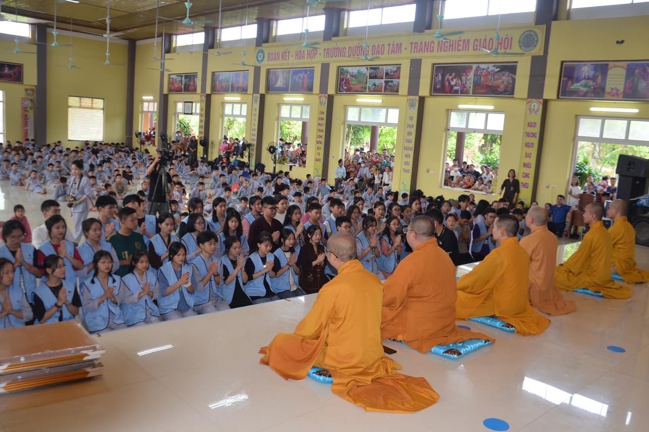 Nghệ An: Bế mạc Khoá tu Mùa hè lần 1 năm 2023 tại chùa Chí Linh