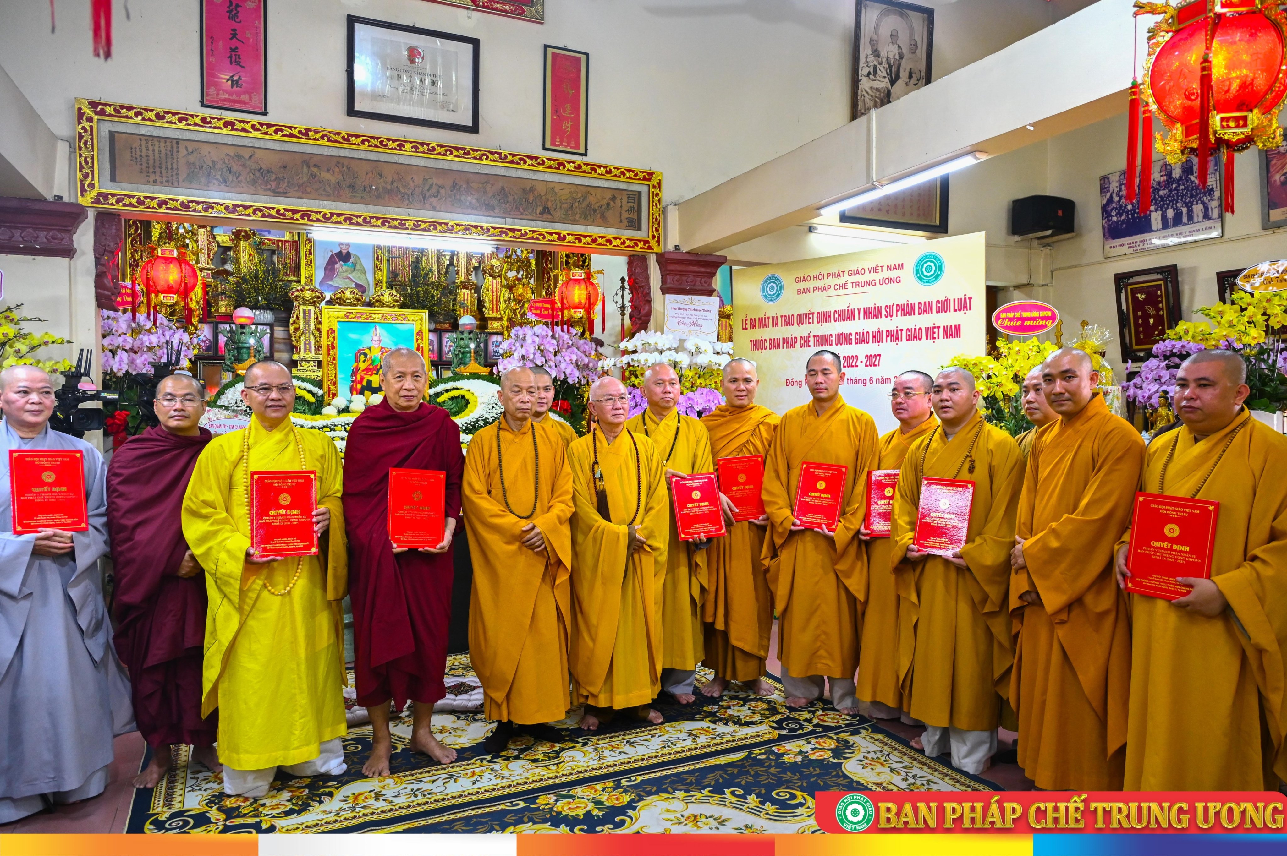 Đồng Nai: Lễ ra mắt và trao Quyết định chuẩn y nhân sự Phân ban Giới luật thuộc Ban Pháp chế Trung ương