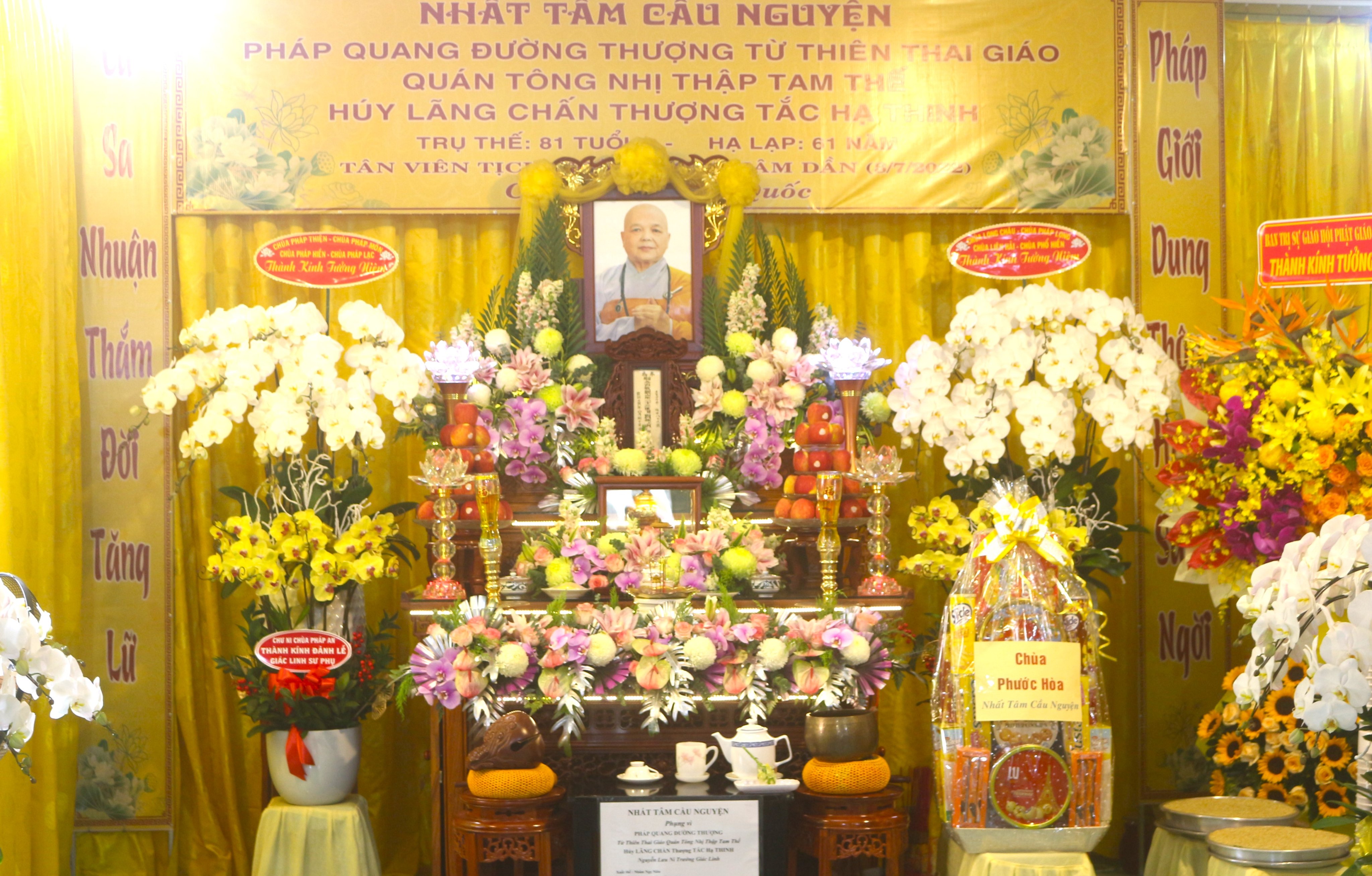 TP.HCM: Lễ tưởng niệm Tiểu tường Ni trưởng Thích Nữ Tắc Thinh, Viện chủ chùa Pháp Quang