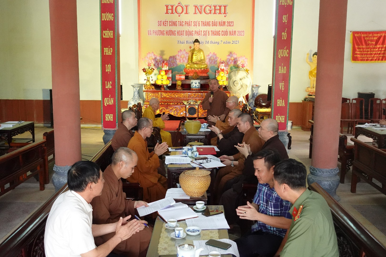 Thái Bình: Ban Trị sự Phật giáo tỉnh sơ kết công tác Phật sự 6 tháng đầu năm