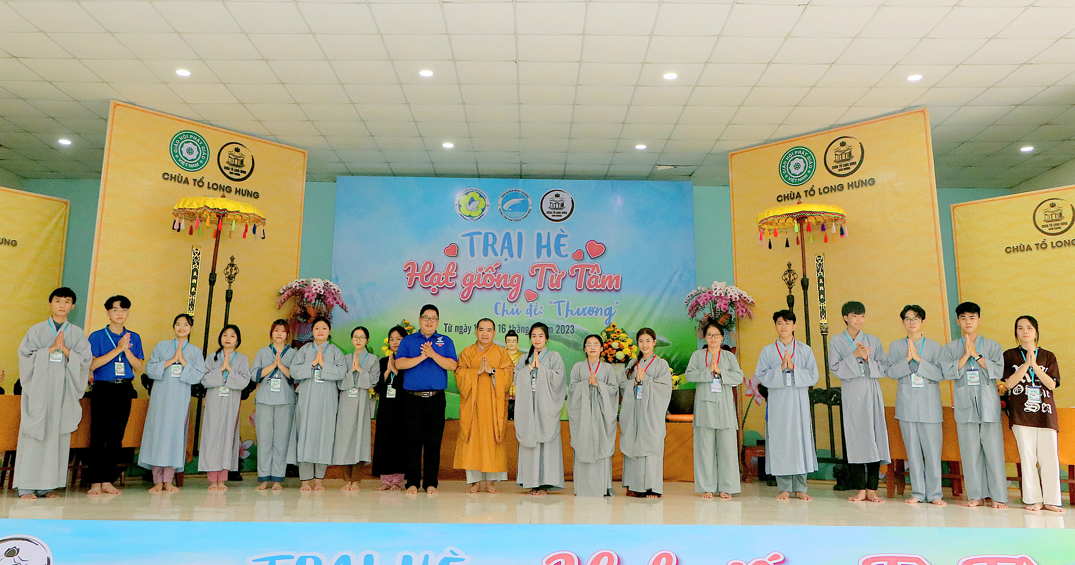 Bình Dương: Chính thức Khai mạc Trại hè “Hạt Giống Từ Tâm” lần thứ VII tại chùa Tổ Long Hưng