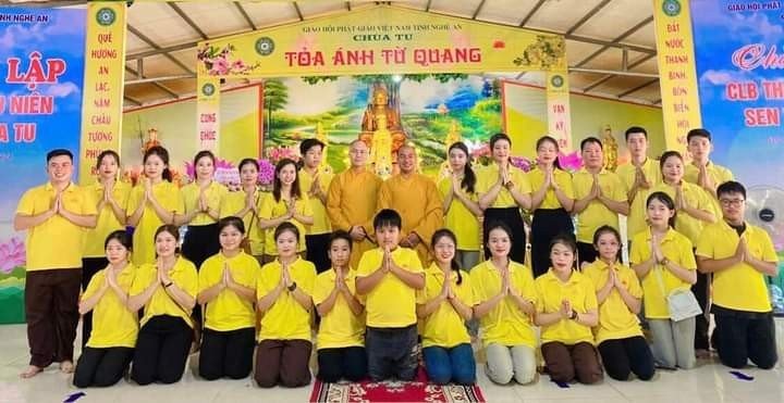 Nghệ An: Chùa Tu thành lập CLB Thanh thiếu niên Phật tử Sen Vàng