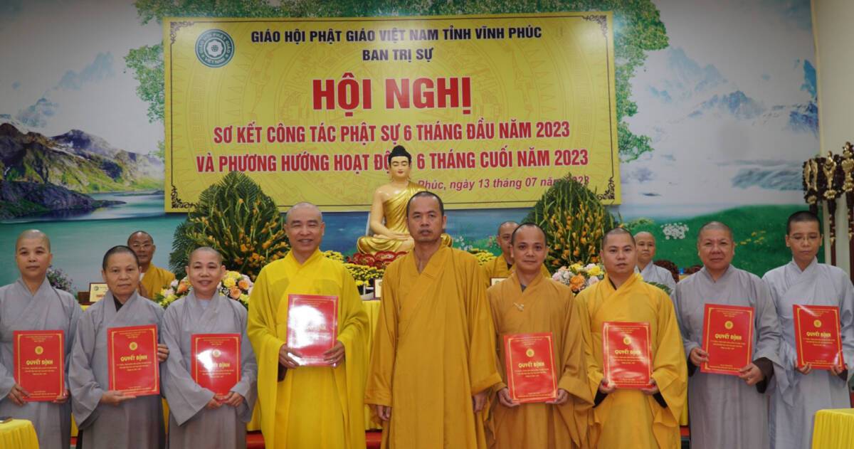 Vĩnh Phúc: Ban Trị sự Phật giáo tỉnh sơ kết hoạt động Phật sự 6 tháng đầu năm 2023