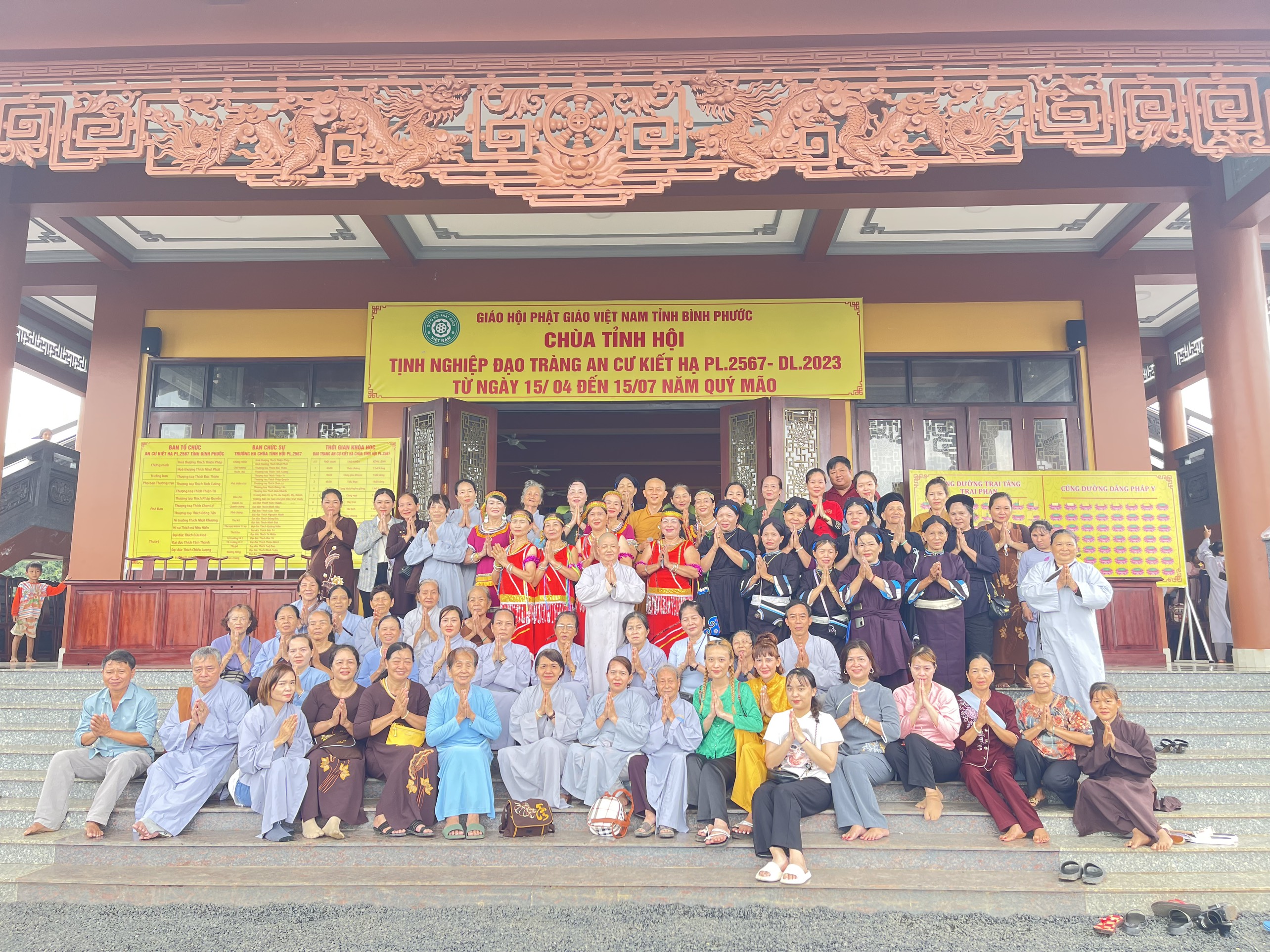 Bình Phước: Đồng bào các dân tộc trên địa bàn tỉnh cúng dường trường hạ chùa Tỉnh Hội