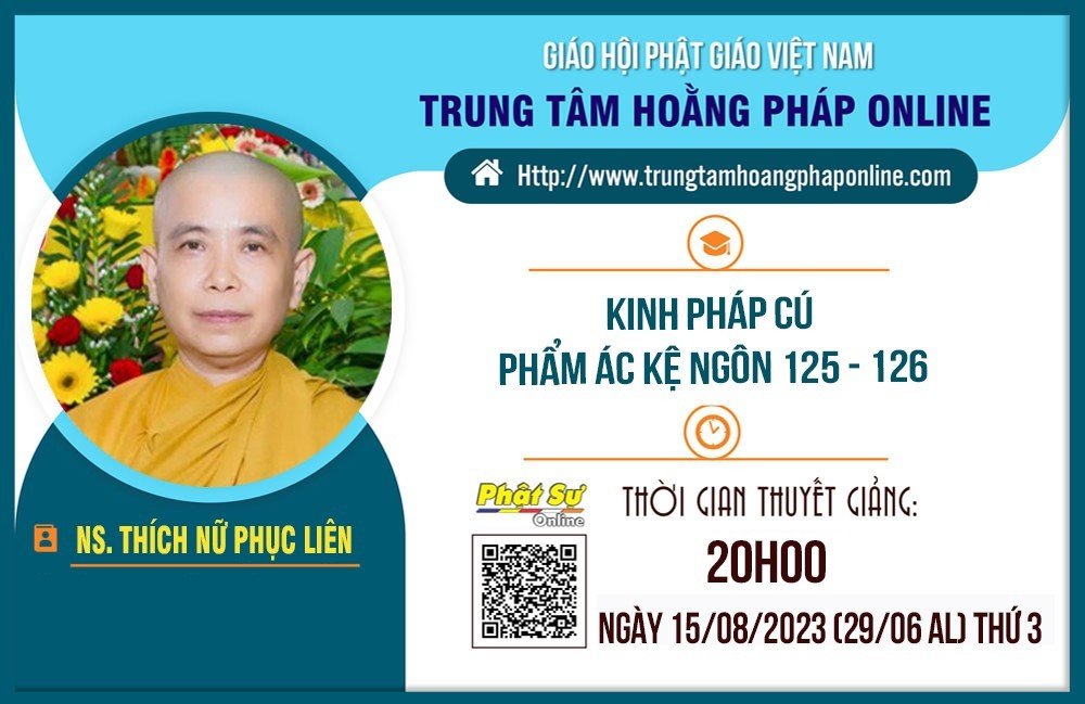 🛑Trực tiếp: NS.Thích Nữ Phục Liên thuyết giảng Kinh Pháp Cú Phẩm Ác Kệ Ngôn Số 125 - 126