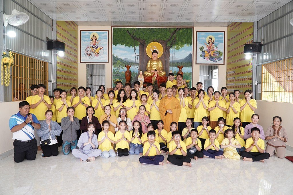 Kiên Giang: Khóa tu một ngày an lạc cho Thanh thiếu niên tại điểm sinh hoạt tôn giáo tập trung Tuệ Quang