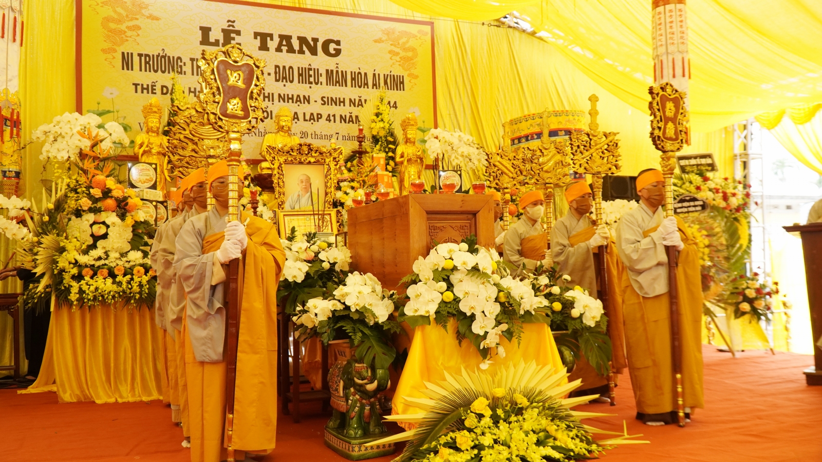 Thái Bình: Lễ truy niệm, nhập Bảo tháp linh cốt cố Ni trưởng Thích Đàm Tứ