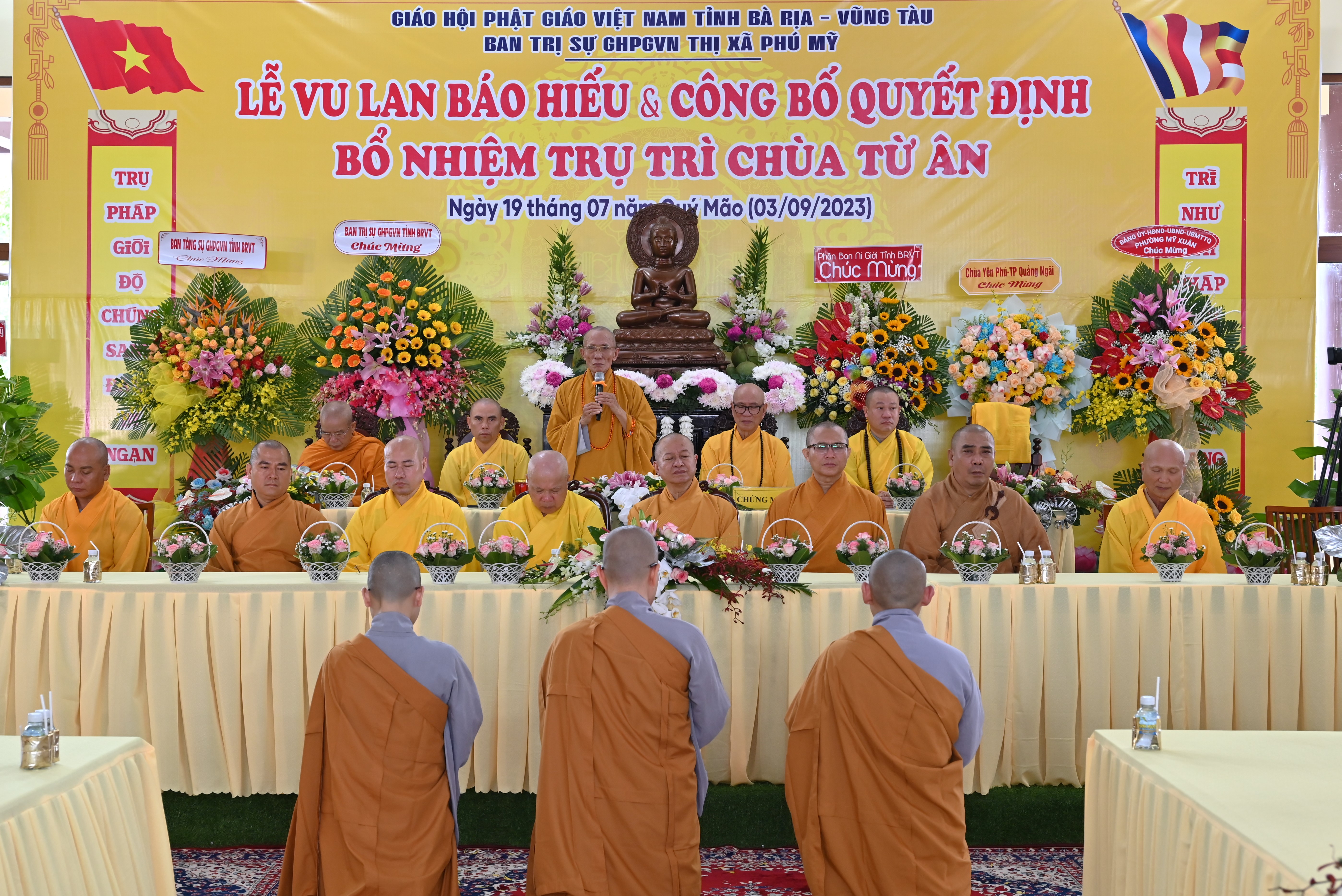 BR-VT: Trang nghiêm Lễ Bổ nhiệm trụ trì chùa Từ Ân